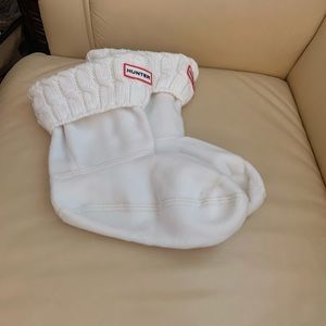 NWB HUNTER Cream Boot Socks For The Original Short Size M 5-7
